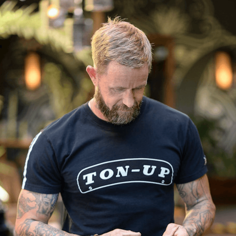 Ton Up Clothing 'Ton Up Plate' (Men's) Black T-Shirt