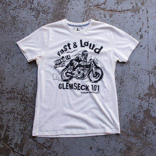 Ton Up Clothing Glemseck 'Fast and Loud' (Men's) Vintage White T-Shirt
