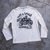 Ton Up Clothing Glemseck 'Fast and Loud' (Men's) Vintage White Long Sleeve Waffle Top