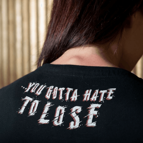 Red Torpedo Racing Jared Mees 'Hate to Lose' (Women's) Black T-Shirt